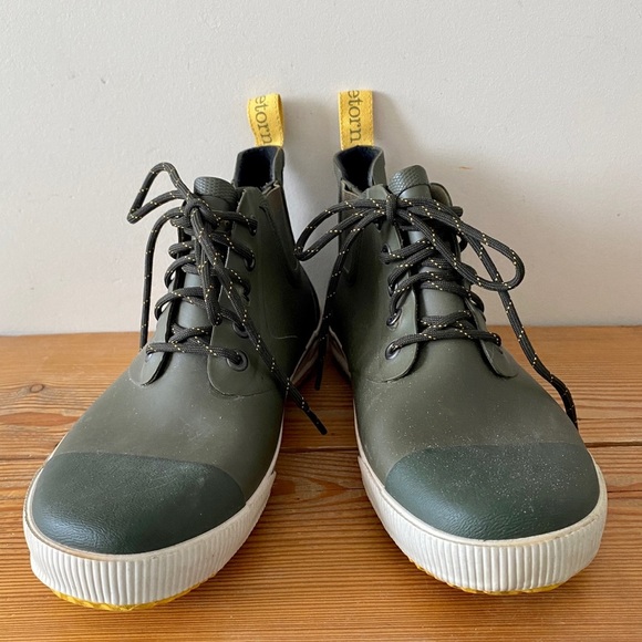 Tretorn | Ankle Rubber Rain Boots Lace Up Shoes w/ Insole - Picture 1 of 7